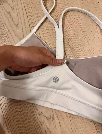 White LuluLemon Running Top